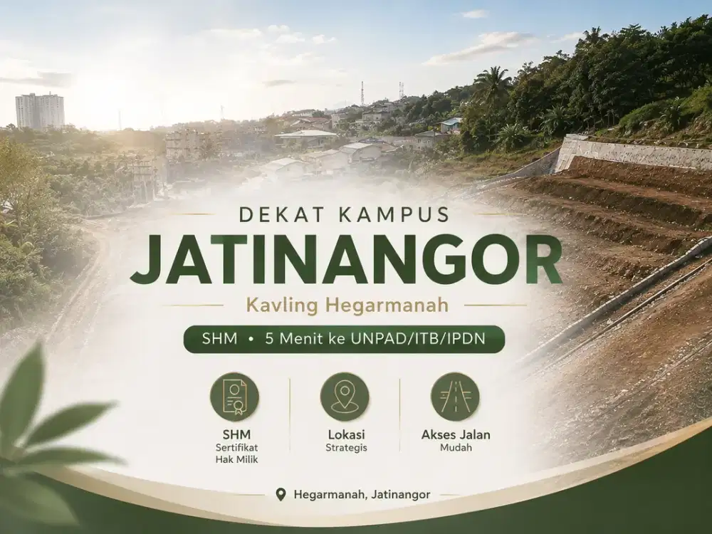 Kavling Tanah Jatinangor, 450M Dari Jl. Raya Jatinangor