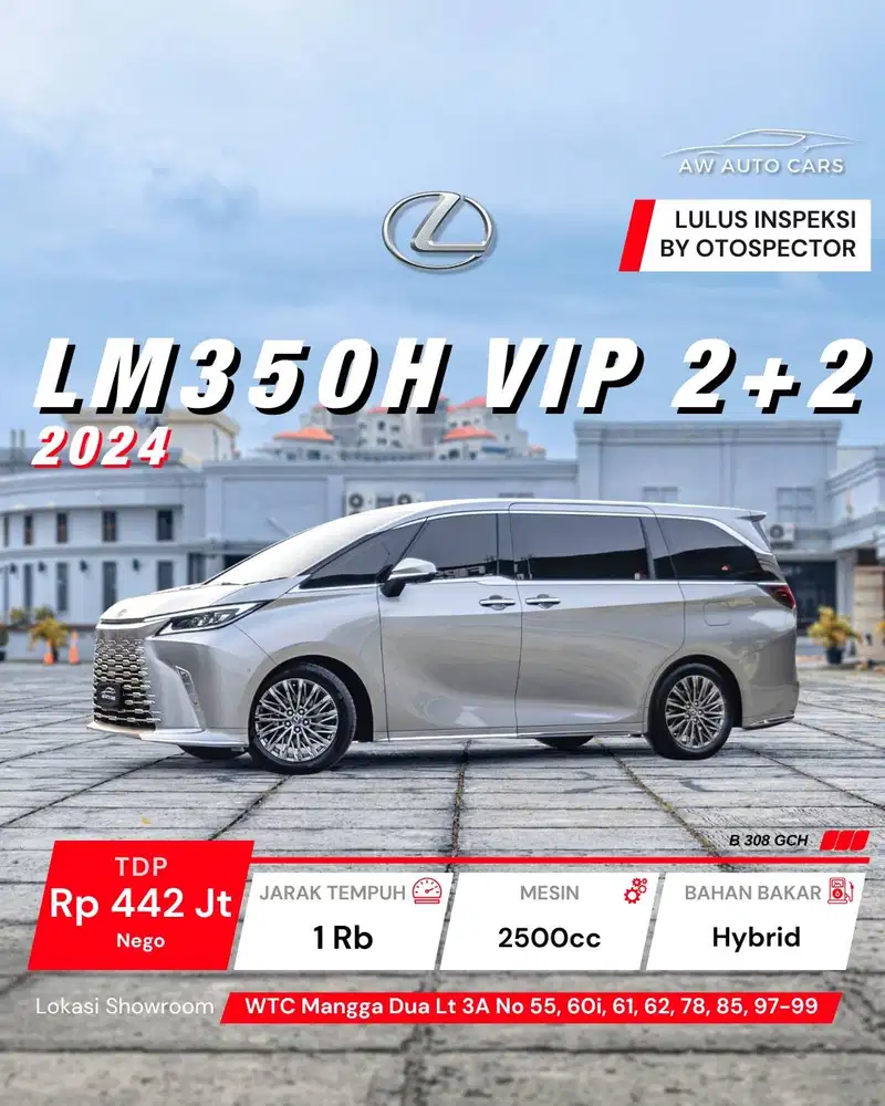 [KM 1 RB] Lexus LM350h VIP 2+2 2024 LM 350h 350 Hybrid 2025 4 seater 7