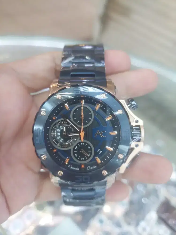 Jam tangan pria Alexandre Christie Collection original ac 9205