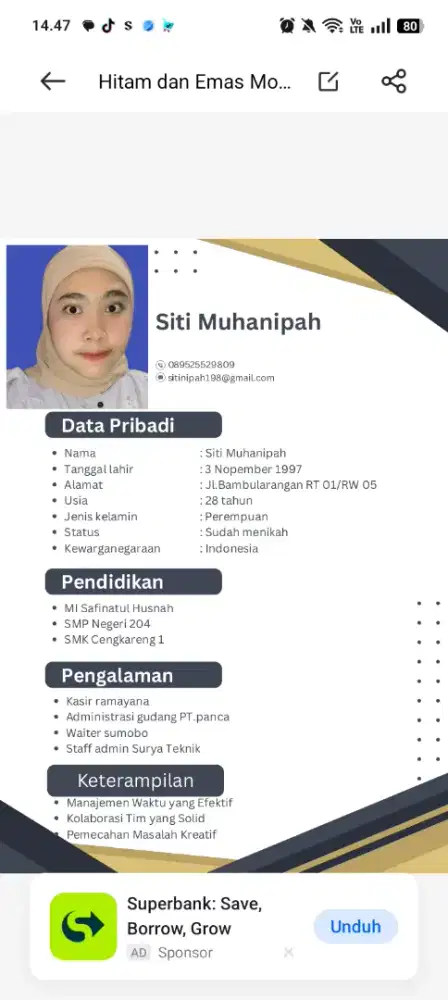 Mencari pekerjaan