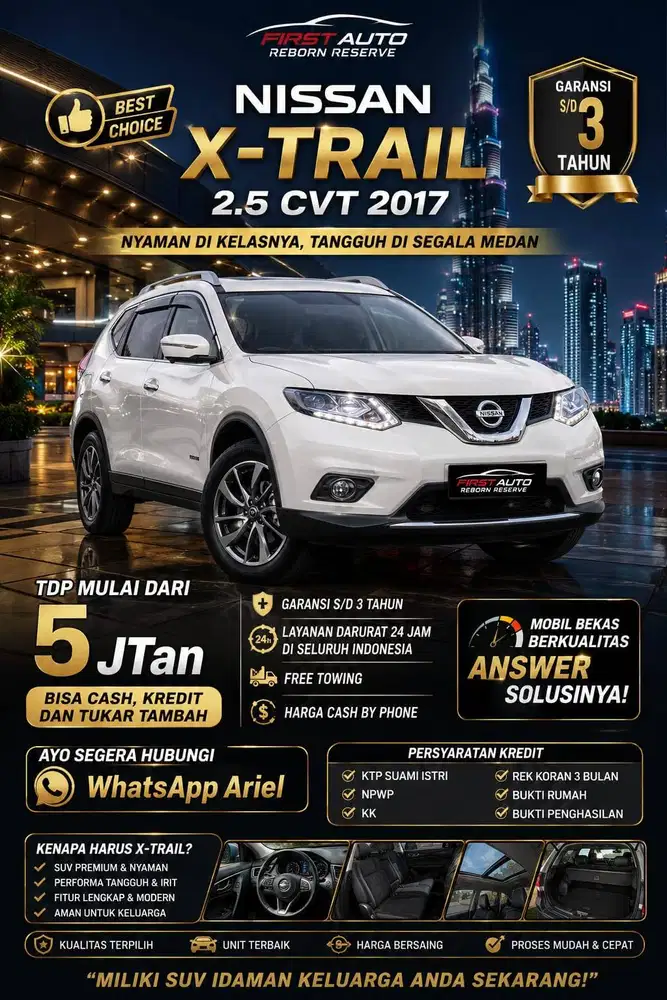 Nissan X-Trail 2.5 AT 2017