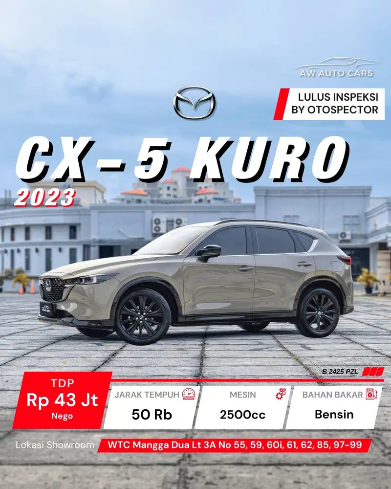 Mazda CX-5 Kuro Edition NIK 2023 Zircon Sand CX5 Elite mdl AWD 2024