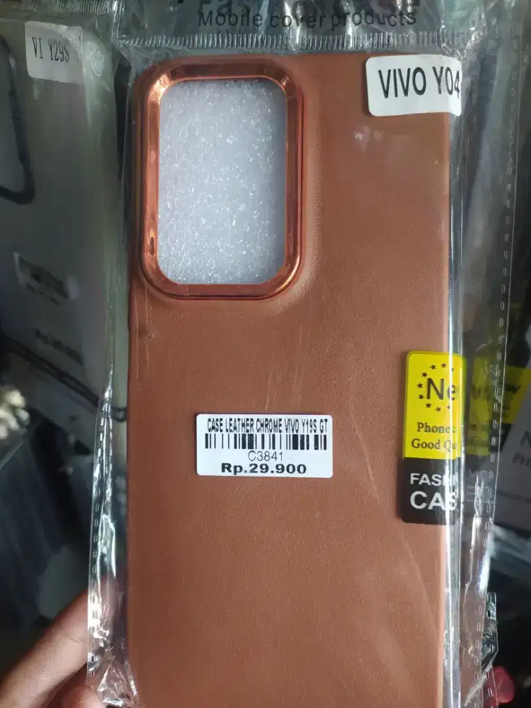 CASE LEATHER CHROME VIVO Y19S
