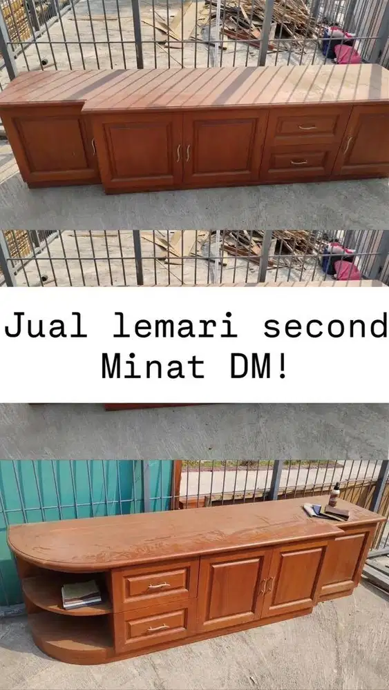 kabinet kayu tv