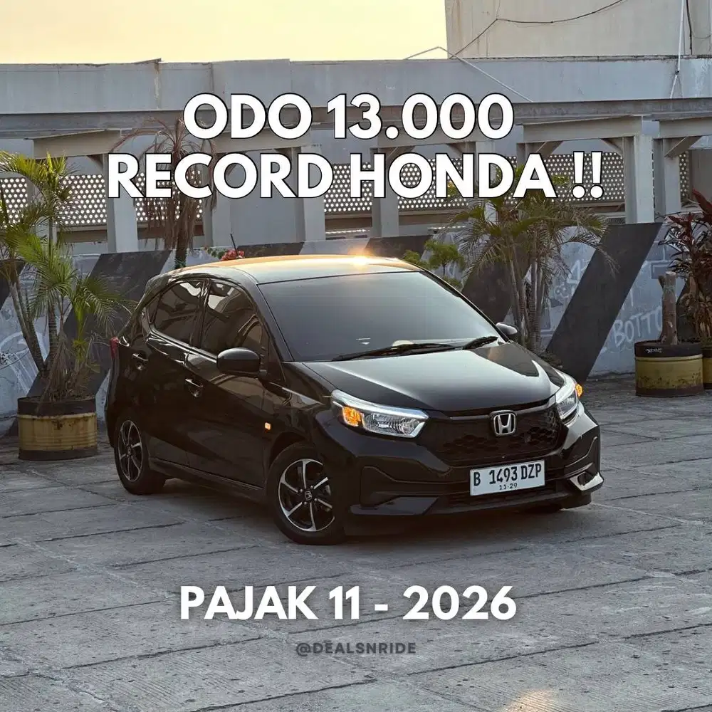 ODO 13.000 SEPERTI BARU !! PAJAK 11/2026 HONDA NEW BRIO E 2024 MULUS