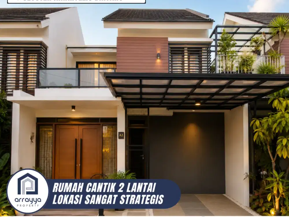DIJUAL RUMAH CANTIK 2 LANTAI SIAP HUNI LOKASI SANGAT STRATEGIS DI AMARYLLIS BINTARO (DM56)