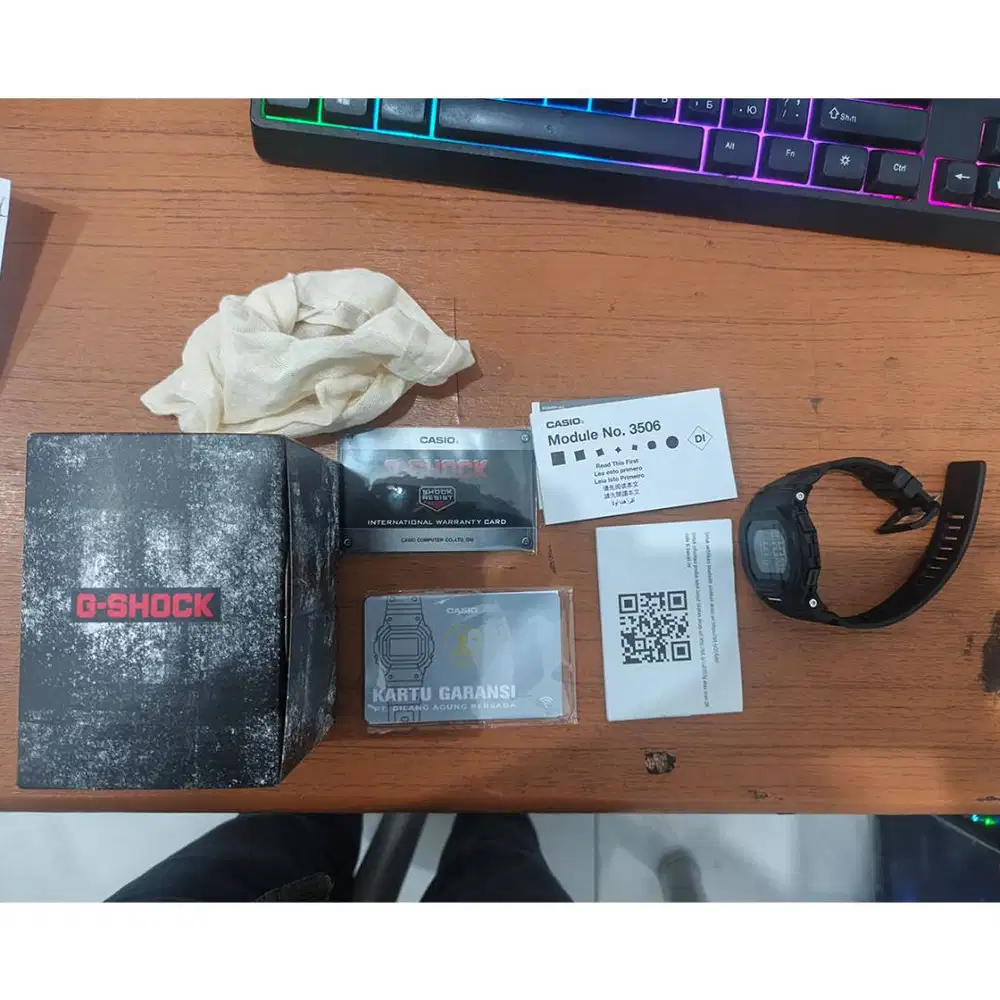 (Preloved) Jam Tangan Pria Casio G-Shock G-Squad GBD-200UU-1DR Black