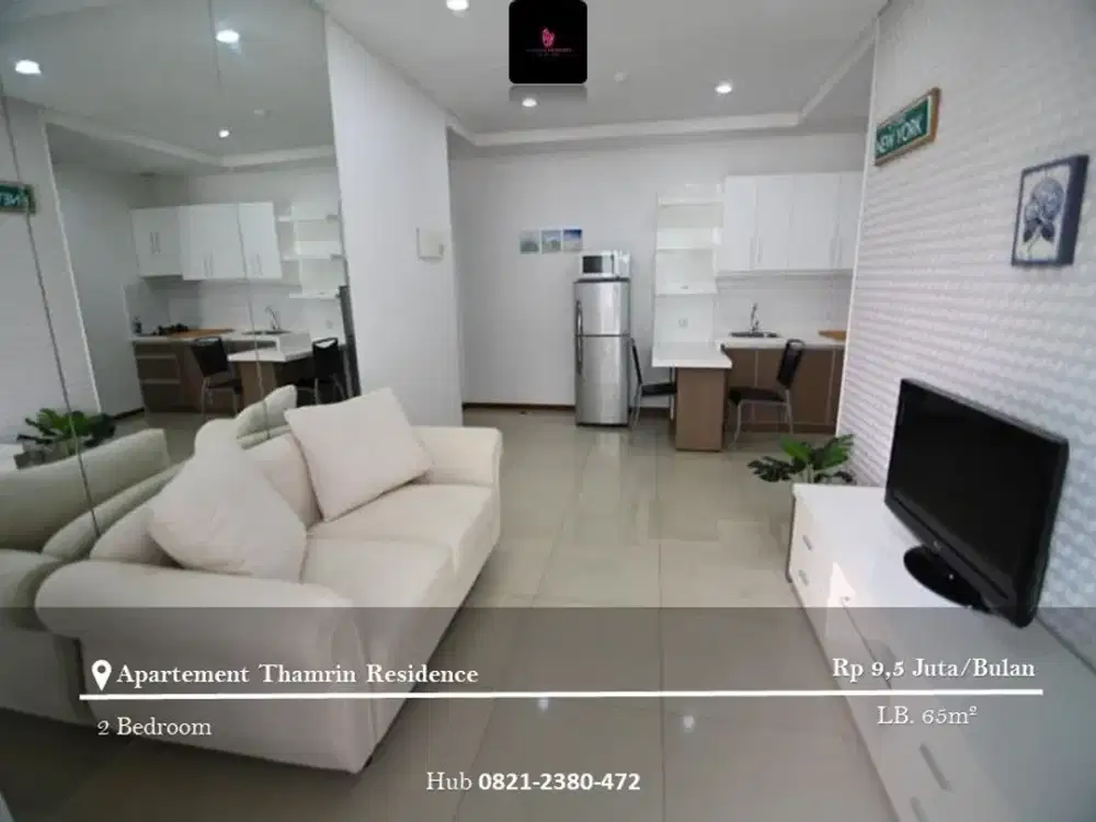 Disewakan Apartement Thamrin Residence Mid Floor 2BR Furnished