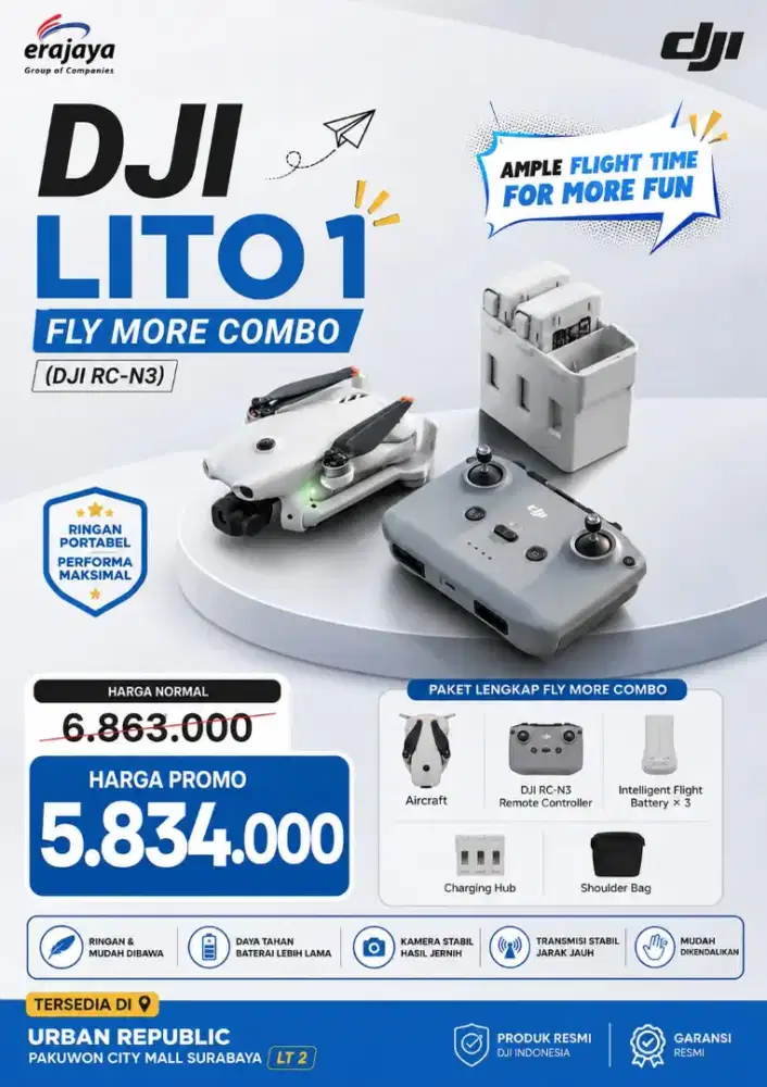DJI LITO 1 cicilan hanya dengan KTP saja