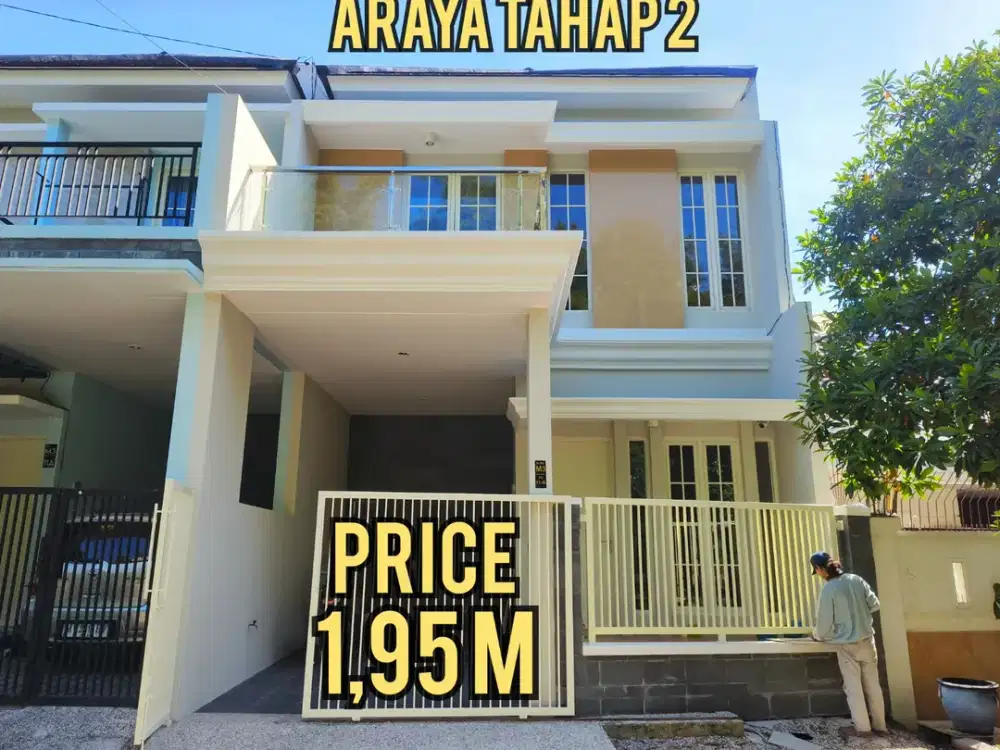 SEMI FURNISHED, RUMAH TENGAH KOTA di ARAYA 2 GALAXY BUMI PERMAI DEKAT MERR, ITS, PETRA, SEMOLOWARU, MANYAR, NGINDEN, KLAMPIS