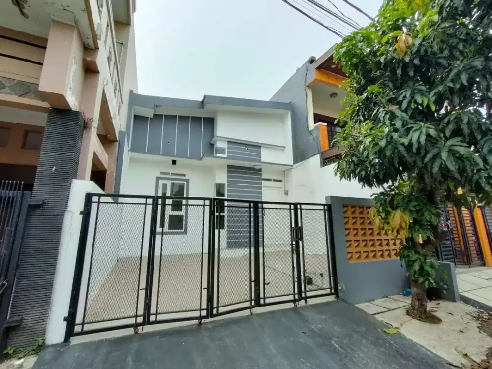 DIJUAL RUMAH MINIMALIS MEZZANINE DI PERUIMAHAN GRAHA HARAPAN BUMYAGARA, MUSTIKAJAYA