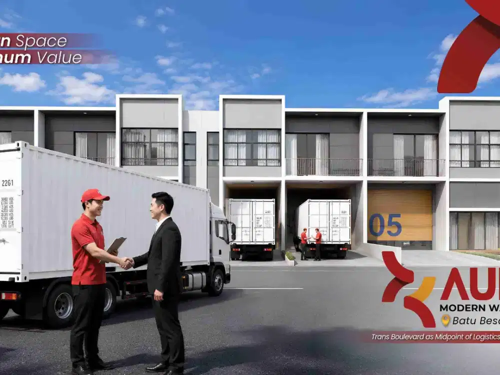 Dijual Gudang Jasa Aura Baru Launching di Nongsa Jalan Besar
