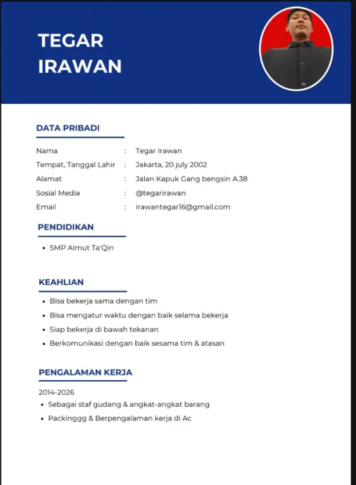 Mencari perkerjaan