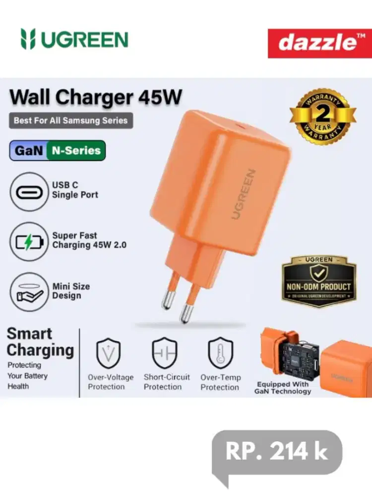 Adaptor charger GaN 45W UGREEN