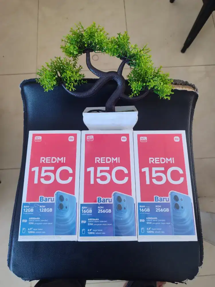 REDMI 15C 6/128 NEW BERGARANSI RESMI PROMO