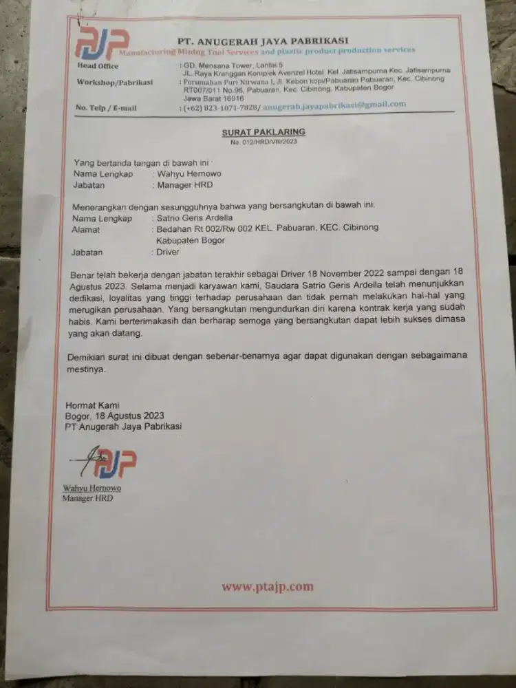 Lagi mencari daiver peribadi yang membutuhkan daiver