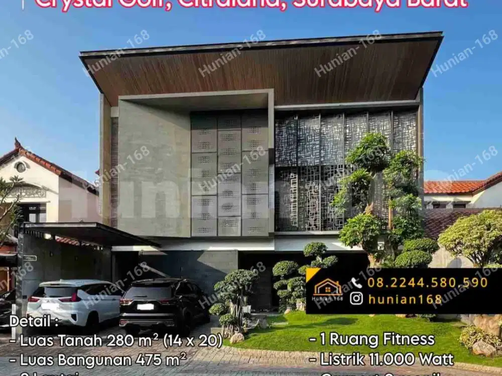 Jual Rumah Perumahan Crystal Cristal Kristal Golf Citraland Surabaya Barat Bukit Golf International BGI Galeria Raffles Garden Stamford Place Nusa Tanjung Selat