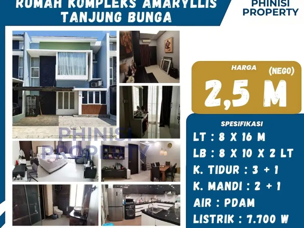 DIJUAL Rumah Full Furnish di Amaryllis Tanjung Bunga