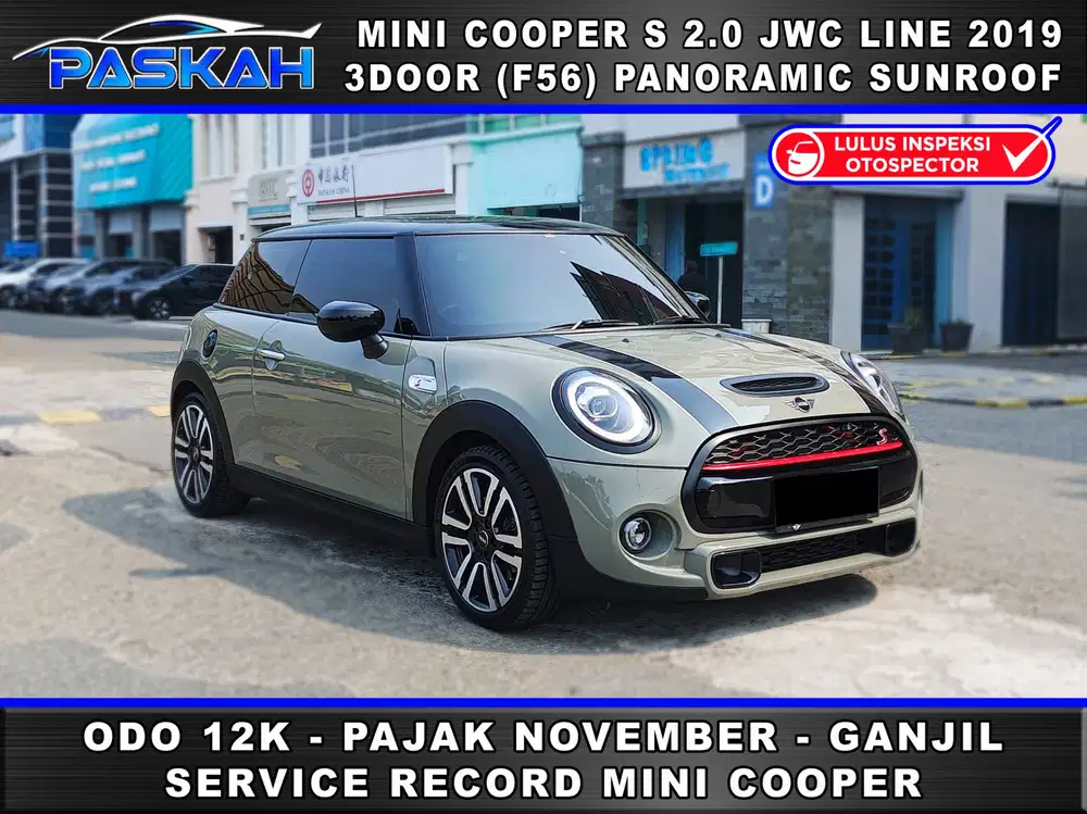 Mini Cooper S 2.0 JCW Line 3 doors 2019 Sunroof Odo12K BUNGA 5% Ganjil