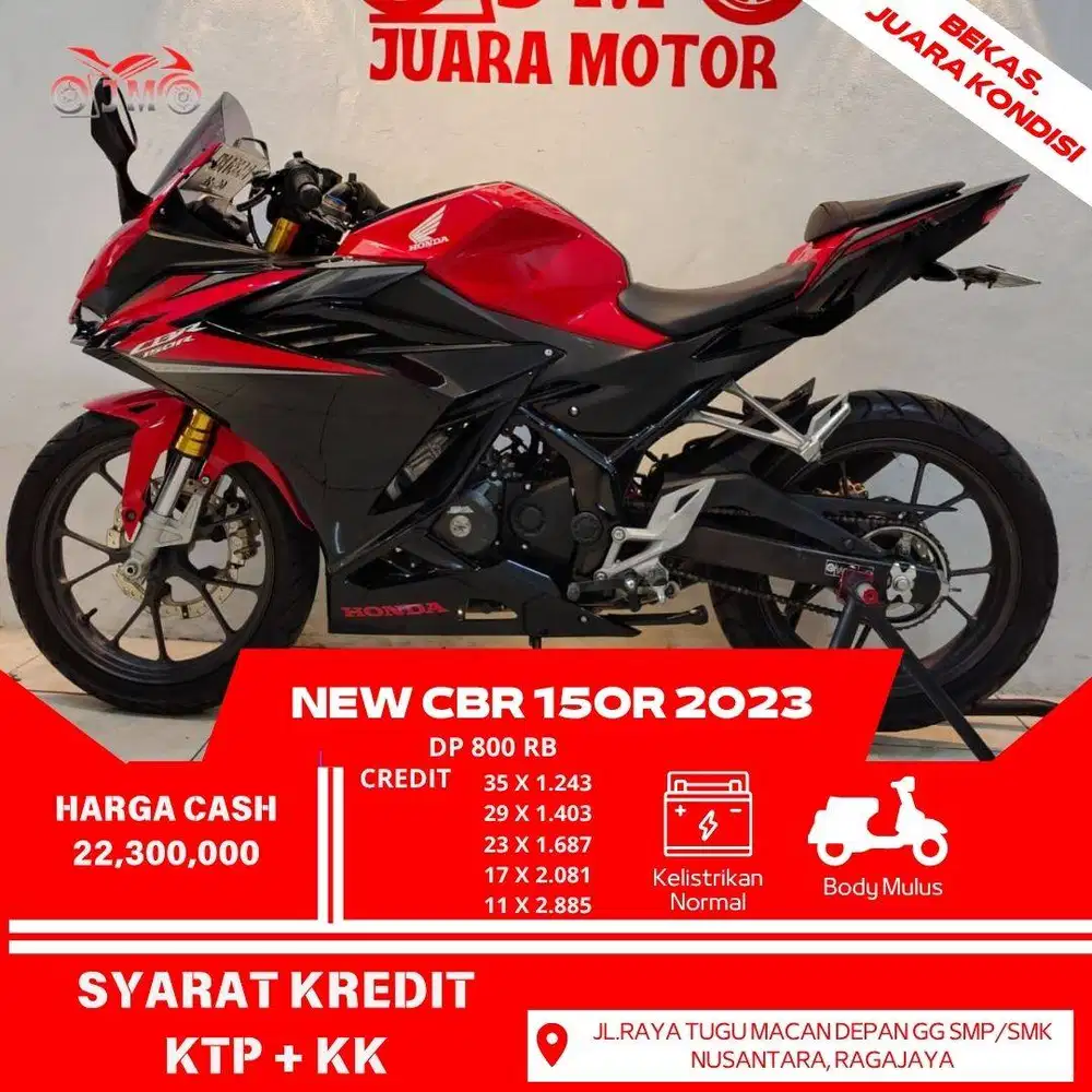 NEW CBR 150R 2023 LIKE NEW DP MULAI 800 RB PROSES MUDAH DAN CEPAT