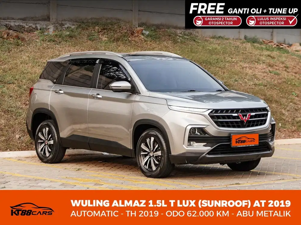 [BERGARANSI] WULING ALMAZ 1.5L T LUX CVT TAHUN 2019 ABU ABU GANJIL