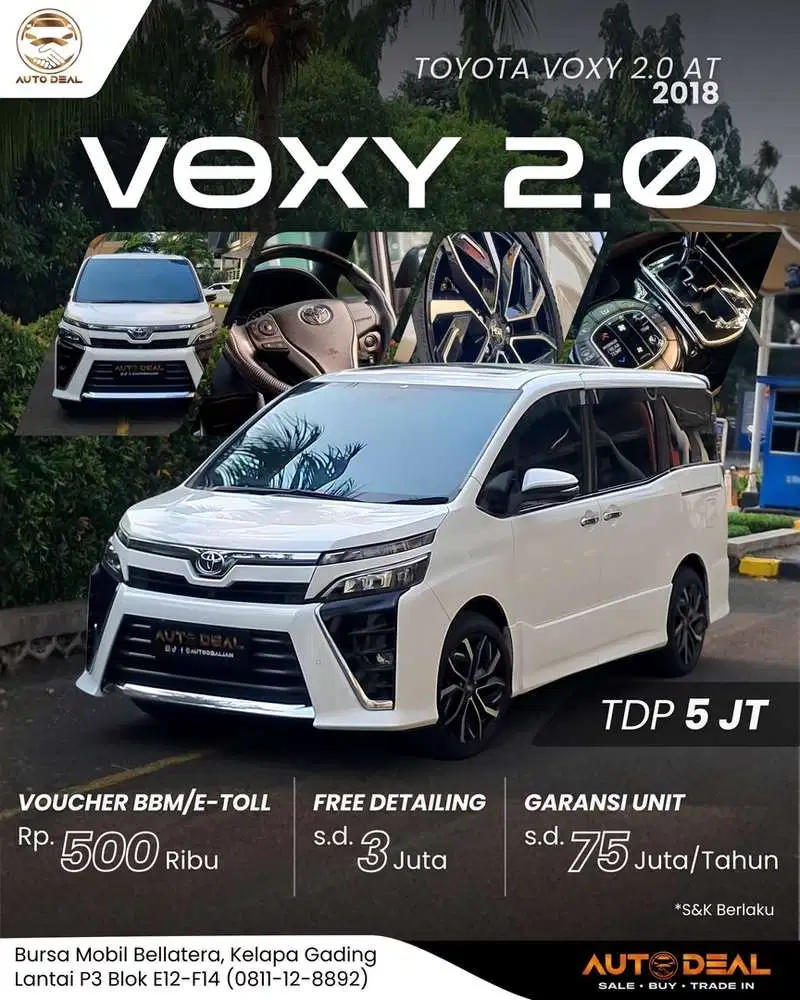 MOBIL KELUARGA !! Toyota Voxy 2.0 AT 2018