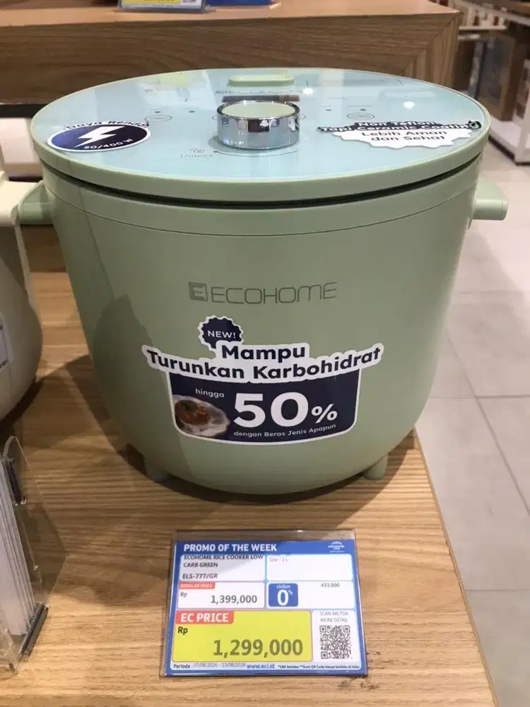 Ecehome rice cooker low carb green