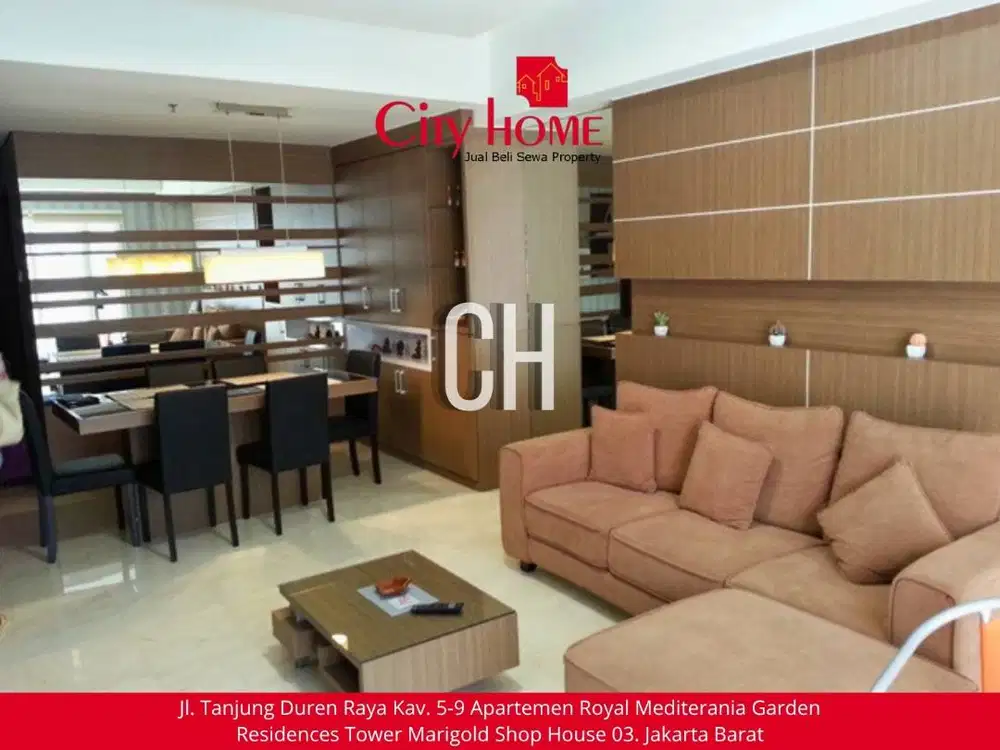 Sewa Apartemen Furnished di Royal Mediterania Garden Residences