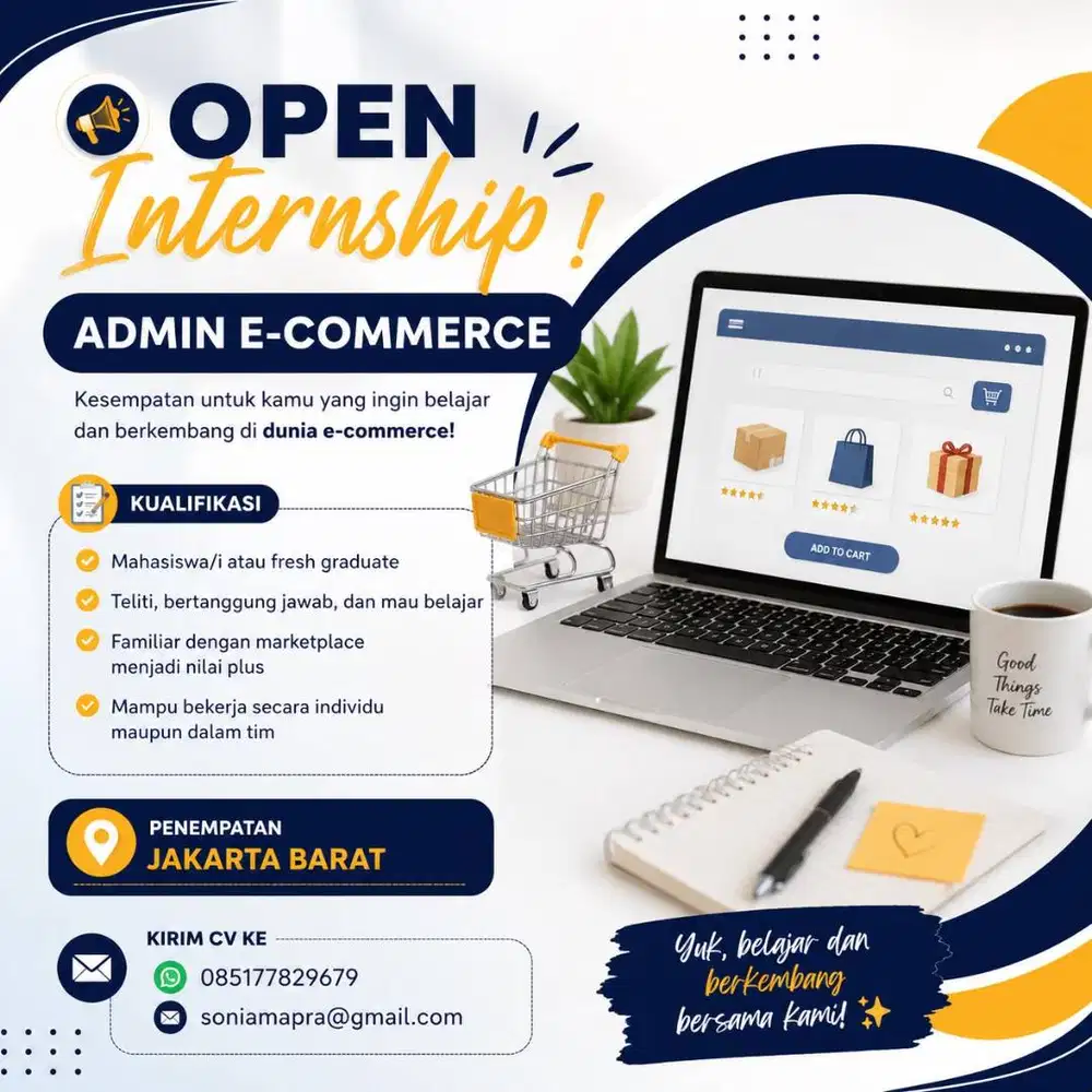 OPEN INTERNSHIP – ADMIN E-COMMERCE