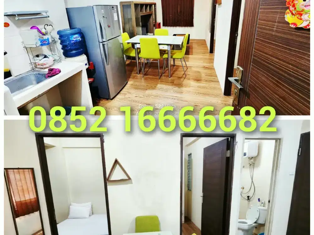 [SISA 1] SEWA KOS APARTEMEN CITY PARK 2BR TOWER F FULL FURNISHED BULANAN TAHUNAN