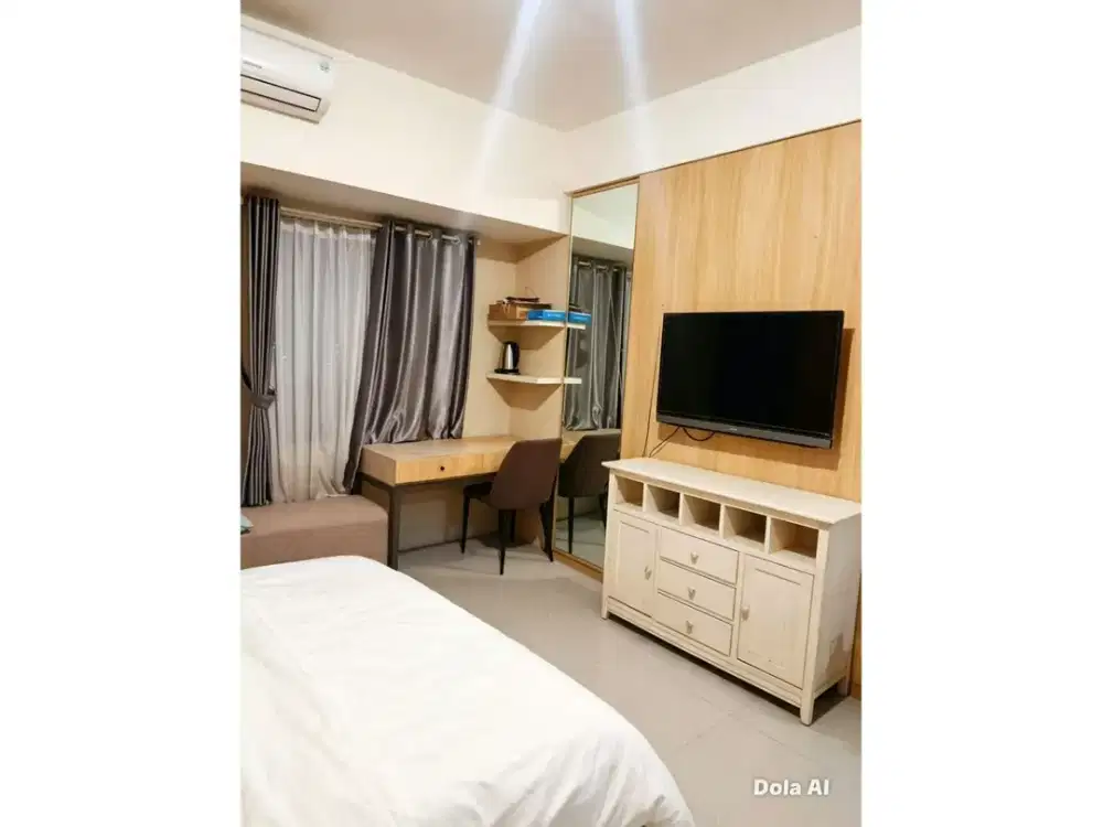 Disewakan  apartemen tanglin studio full furnish cantik hanya 32jt/th nego