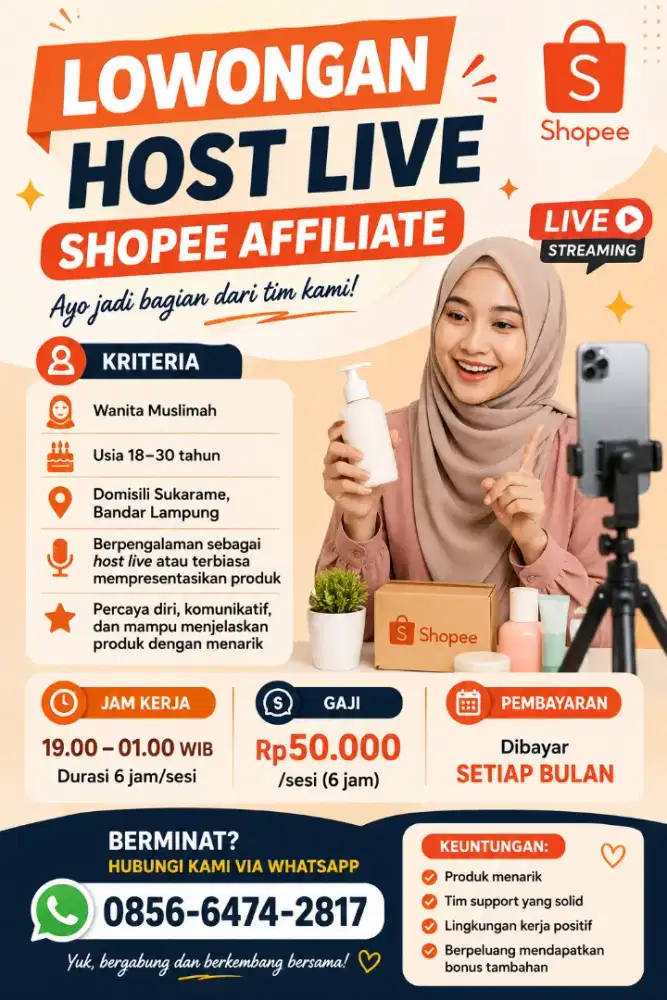 Host live Shopee affiliate