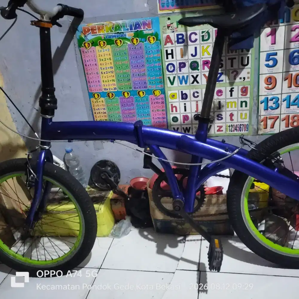 Sepeda lipat ukuran 20