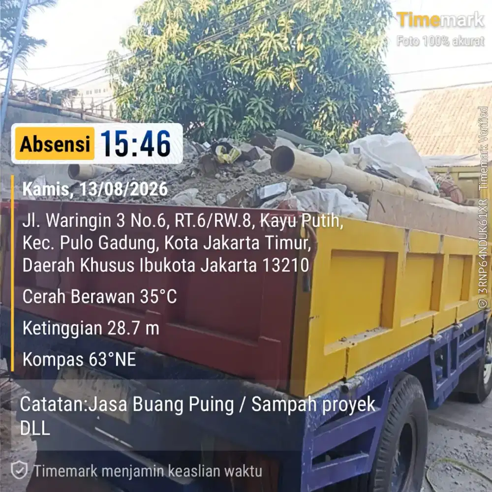 Jasa buang puing dan sampah