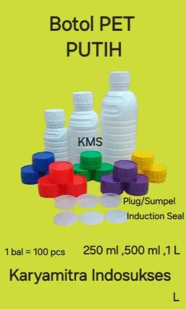 BOTOL PET NATURAL, PUTIH SUSU