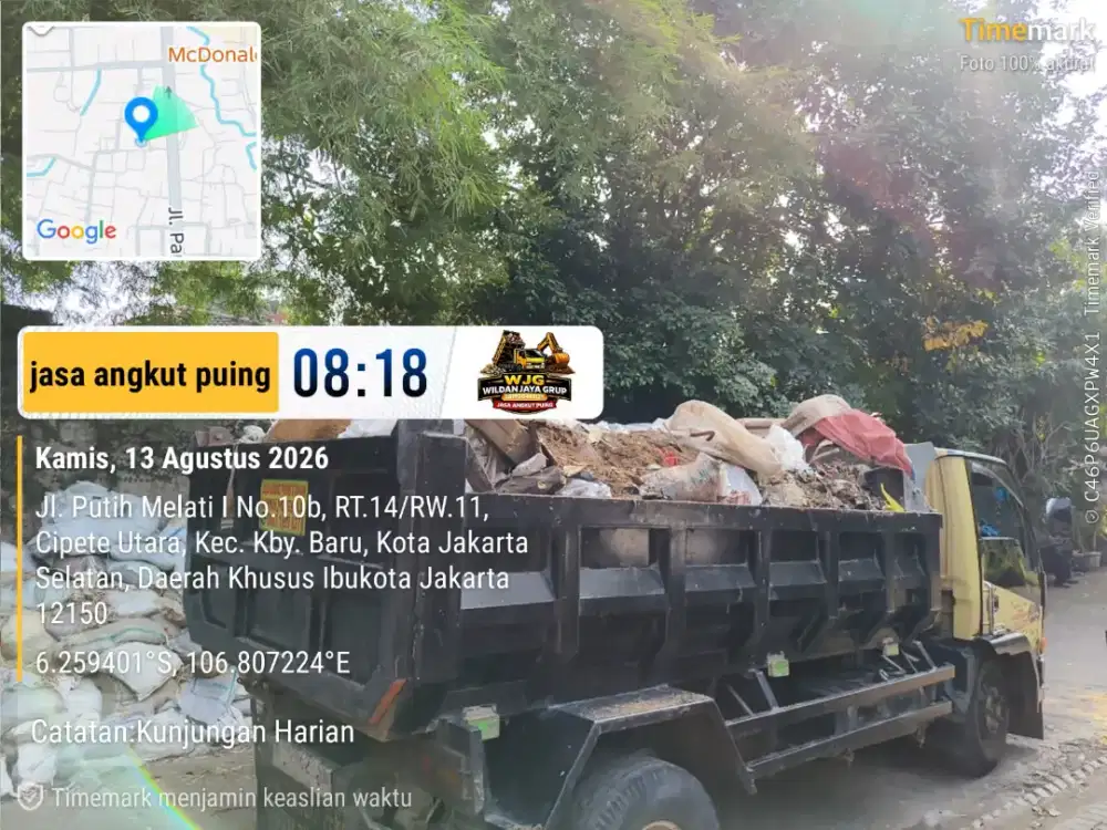 Jasa buang puing dan sampah proyek