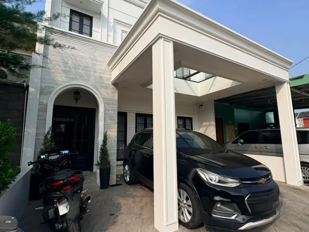 Rumah Aesthetic 2 LT Full-Furnished Akses Strategis di Cluster, Bekasi - HGB