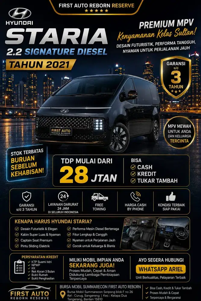 Hyundai staria tahun 2021