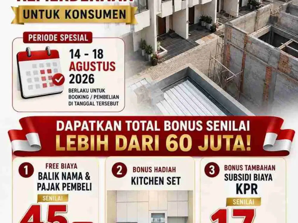 Investasi rumah dekat gerbang tol Kukusan Depok