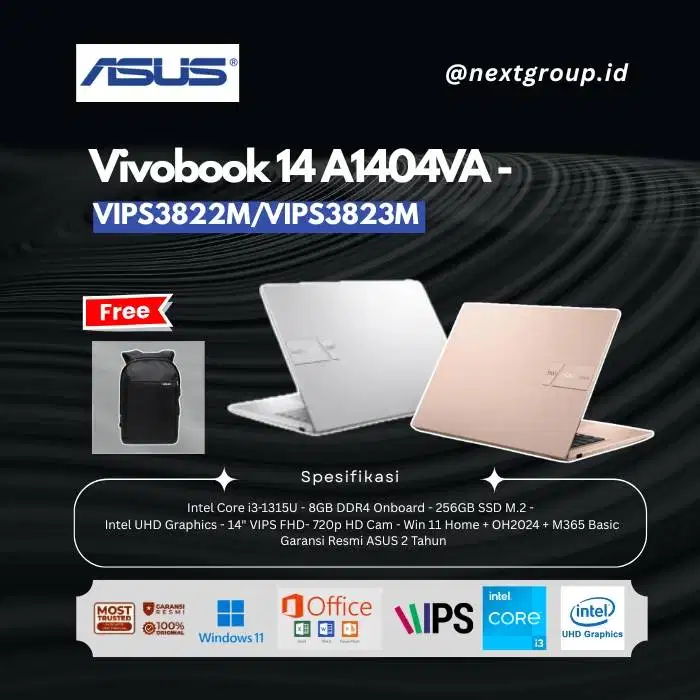 Asus Vivobook 14 A1404VA VIPS3822M VIPS3823M