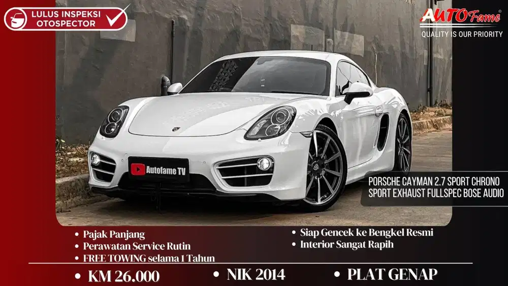 KM26RB  Porsche Cayman 2.7 Sport Chrono Sport Exhaust FULLSPEC Bose Au