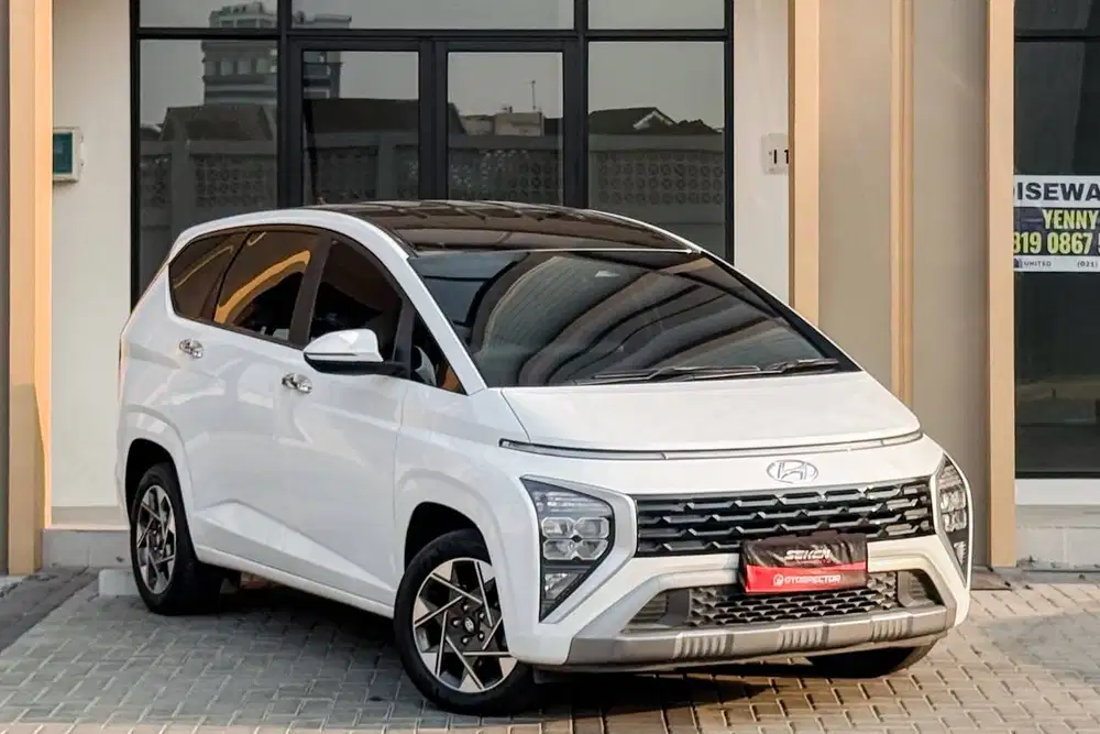 Hyundai Stargazer 1.5 Prime 7 Seater AT Matic 2022 Putih. FULL RECORD!