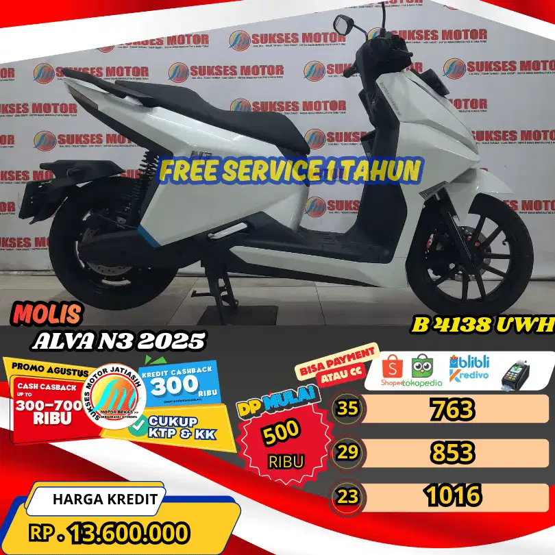 ALVA N3 2025 BISA PAYMENT SPYLATER KREDIVO & CC (SUKSESMOTOR)