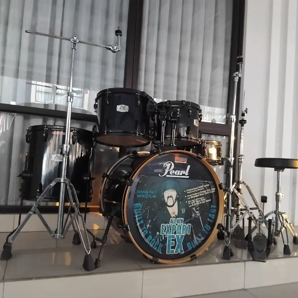 DRUM PEARL EXPORT + CYMBAL SABIAN SOLAR