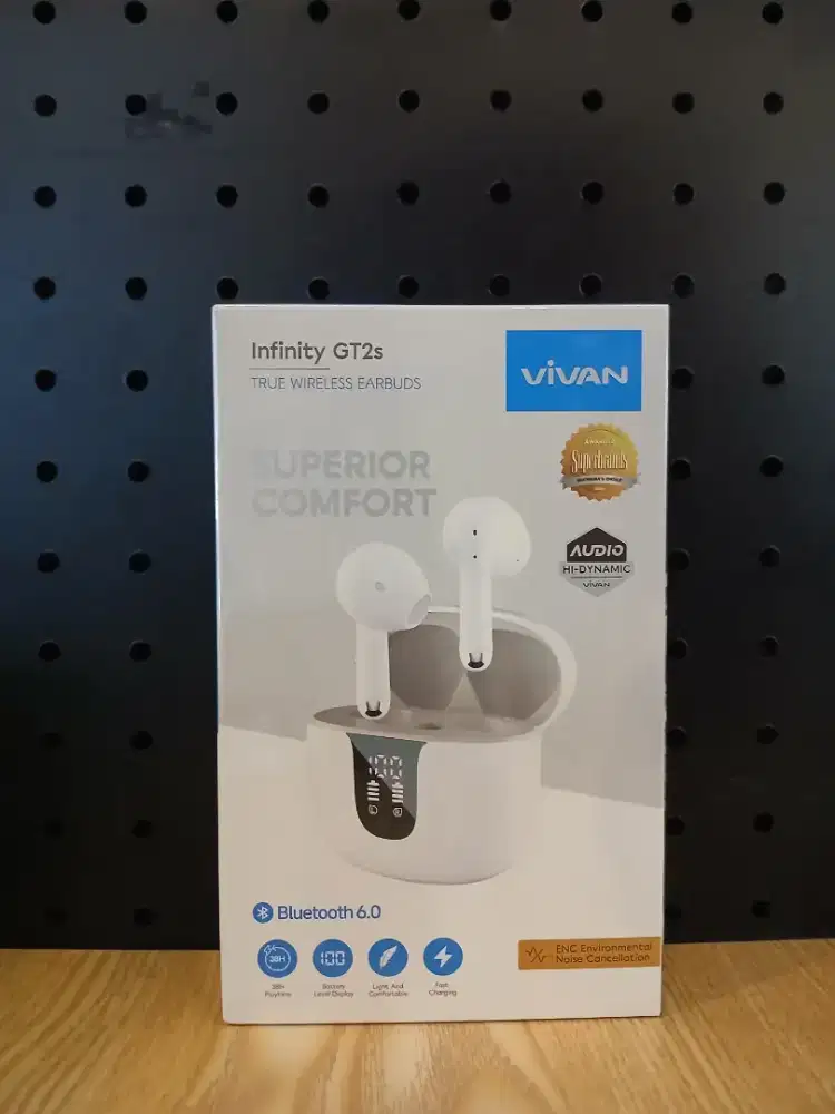 VIVAN Infinity GT2s ENC TWS Bluetooth 5.4 Earphone Headset Extra Bass