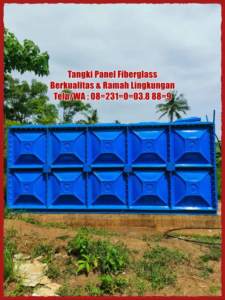 TANGKI AIR FIBERGLASS - TANDON AIR - ROOF TANK FRP - TANGKI PANEL