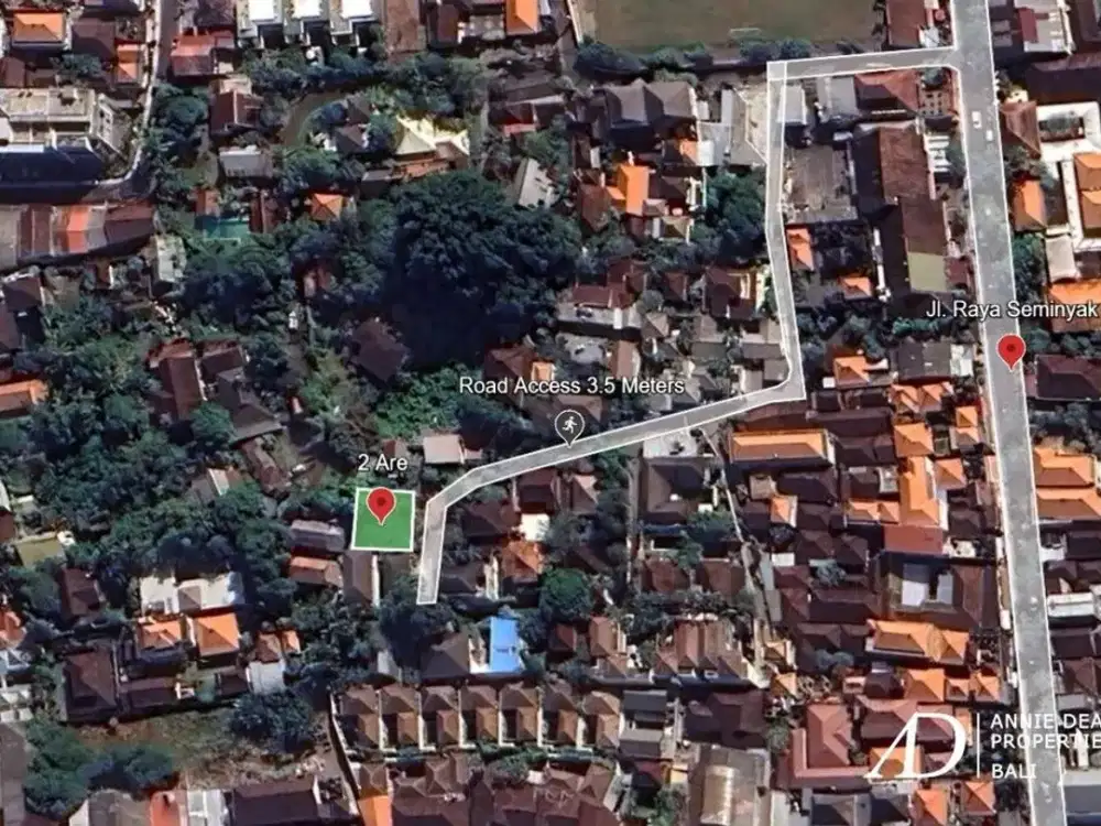 LEASEHOLD | 2 ARE LAND IN PRIME SEMINYAK - 48-YEAR LEASE