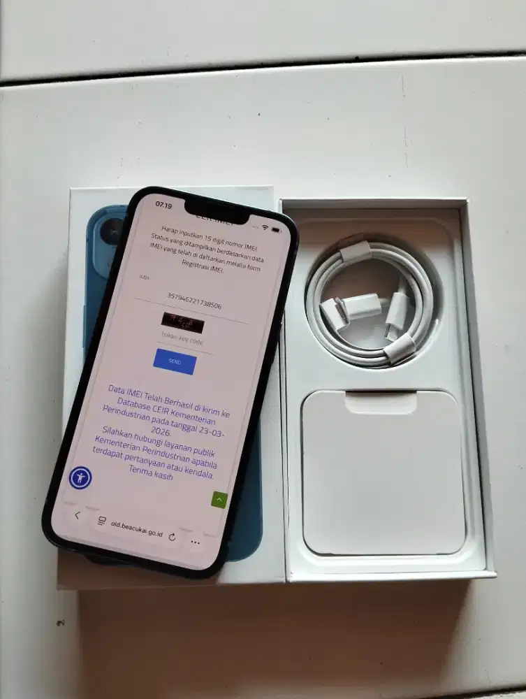 IPHONE 13 128 RESMI BEACUKAI