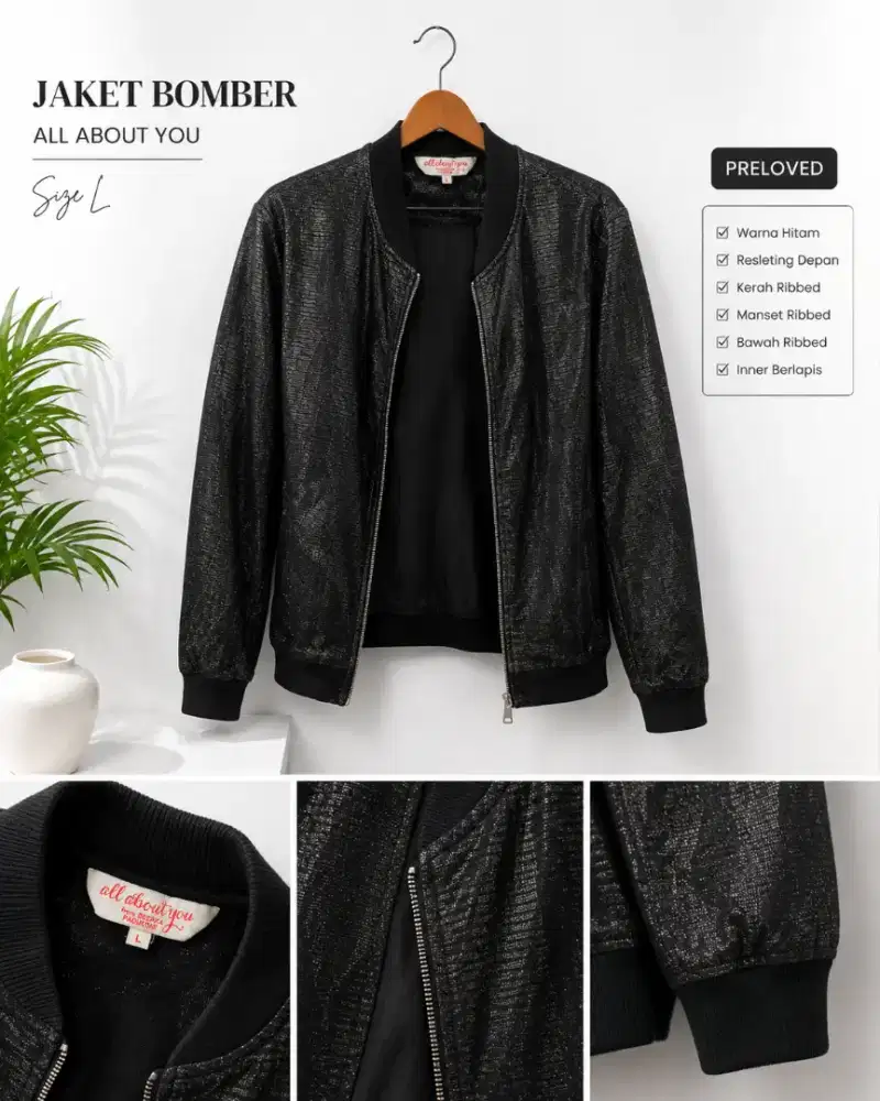 Jaket Wanita Outer Hitam