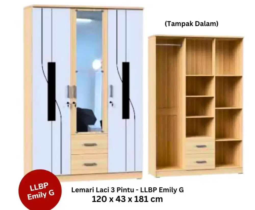 LEMARI PAKAIAN DEWASA OLYMPIC  3pt